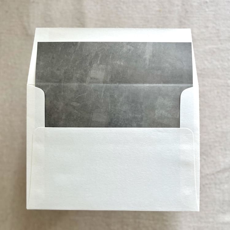 "A7 Envelope Liners Fresco Texture in Stone Green for Square Flap Envelopes | Pack of 10" - Envelope Liners in green by Renée Stramel