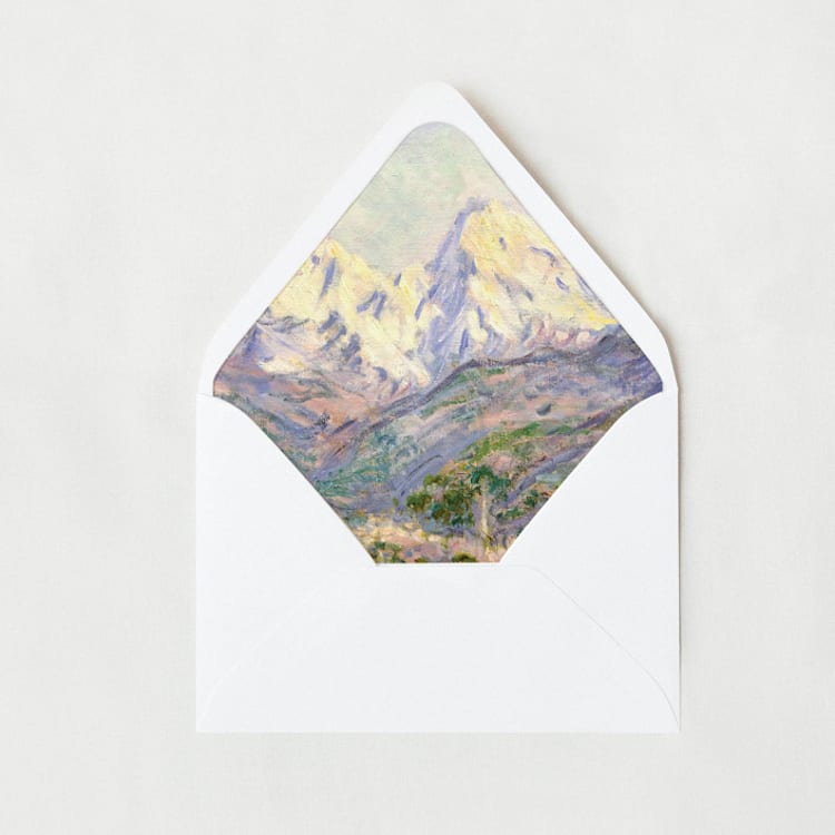 "The Mountains are Calling | Set of 25 Euro Envelope Liners" - Envelope Liners in multicolor by Nikki Turner