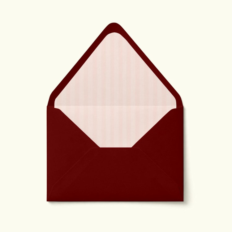 "Pink Stripes Envelope Liner | Set of 10" - Envelope Liners in pink by Paper Haven