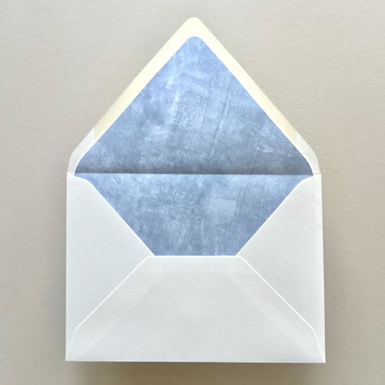 "A7 Envelope Liners Fresco Texture in Arctic Blue for Euro Flap Envelopes | Pack of 10" - Envelope Liners in blue by Renée Stramel