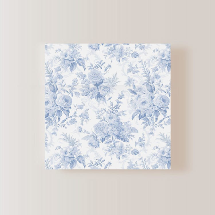 "French Blue Toile Square Envelope Liners (Set of 10)" - Envelope Liners in blue by Caroline Russo