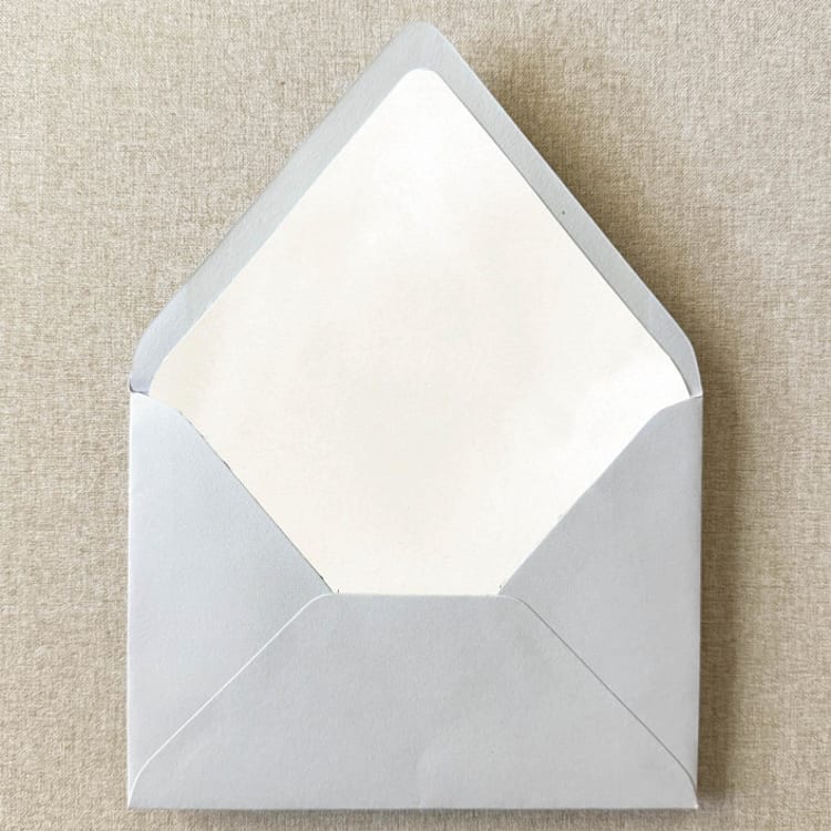 "Ivory Cream Watercolor Envelope Liner | Set of 10 | For 5x7” Invitations" - Envelope Liners in white by Cotton and Bow