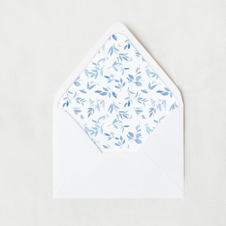 "Too Blue | Set of 25 Euro Envelope Liners" - Envelope Liners in blue by Nikki Turner