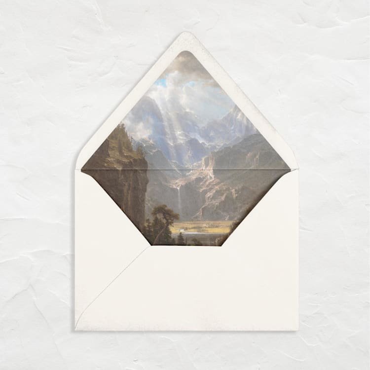 "A7 Fine Art Envelope Liners // Rocky Mountains (Set of 25)" - Envelope Liners in multicolorassorted-colors by Clover and Lamb