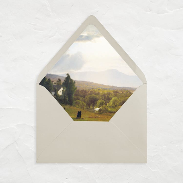 "A7 Fine Art Envelope Liners // Catskill Mountains (Set of 25)" - Envelope Liners in green by Clover and Lamb