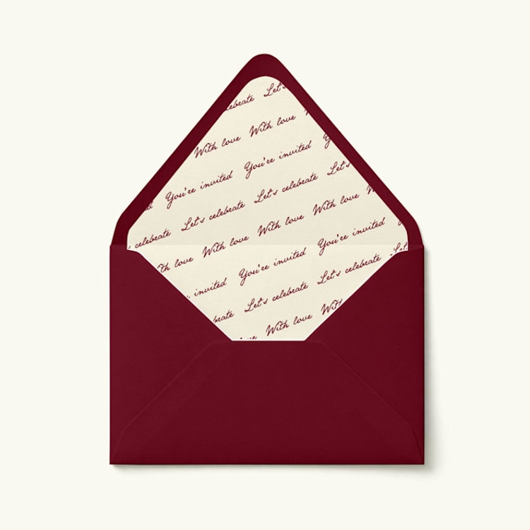 "Love Notes Script Envelope Liner | Set of 10" - Envelope Liners in multicolorassorted-colors by Paper Haven