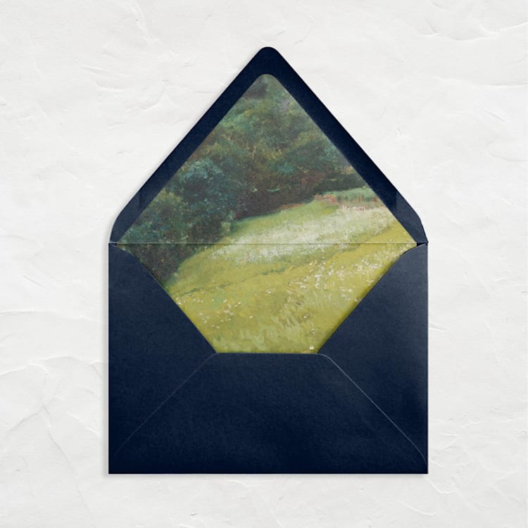 "A7 Fine Art Envelope Liners // Luscious Field (Set of 25)" - Envelope Liners in green by Clover and Lamb