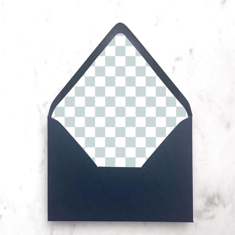"A7 Envelope Liners Dusty Blue Checkerboard (set of 10)" - Envelope Liners in blue by Design by Laney
