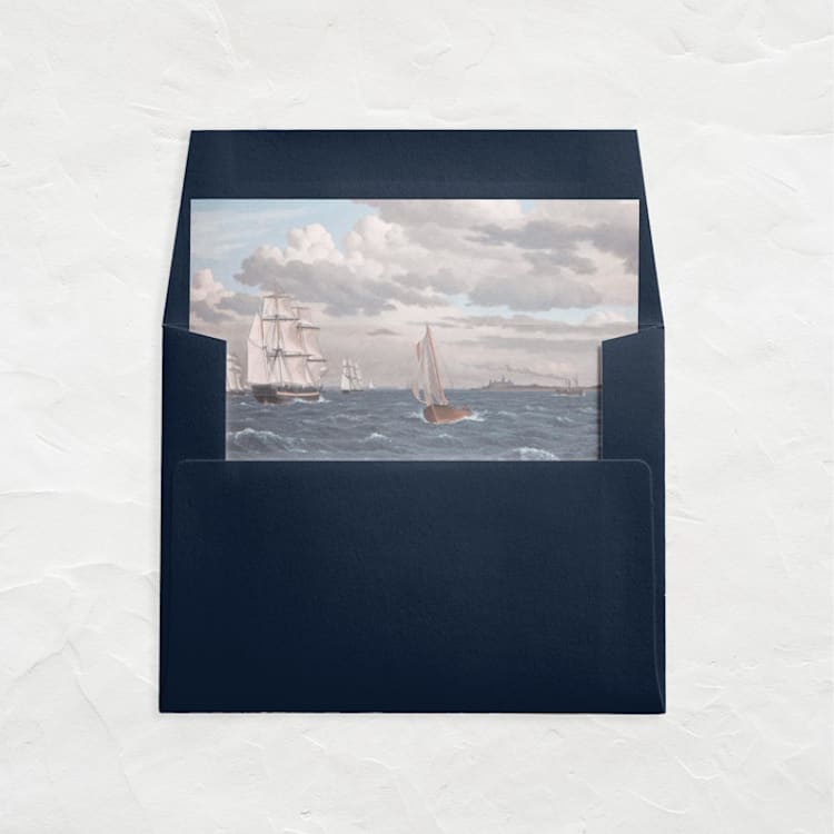 "A7 Envelope Liners Square Flap // Sailing Day (Set of 25)" - Envelope Liners in multicolorassorted-colors by Clover and Lamb