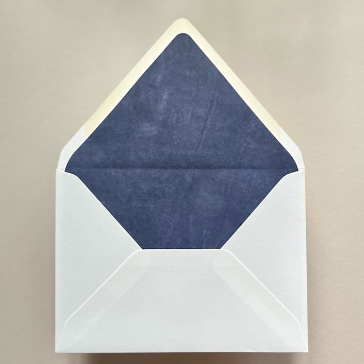 "A7 Envelope Liners Fresco Texture in Ocean Blue for Euro Flap Envelopes | Pack of 10" - Envelope Liners in blue by Renée Stramel