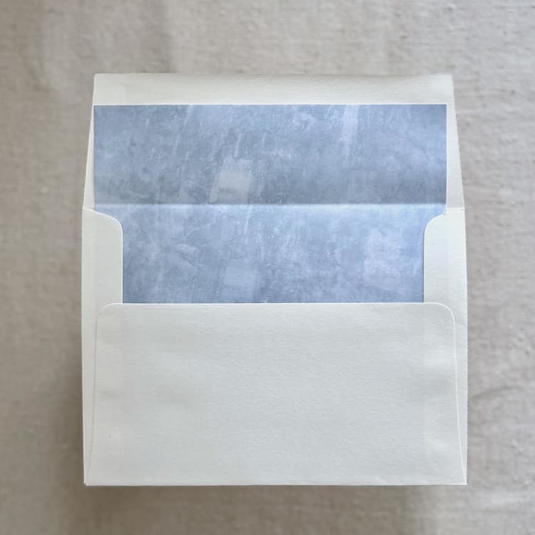 "A7 Envelope Liners Fresco Texture in Sky Blue for Square Flap Envelopes | Pack of 10" - Envelope Liners in blue by Renée Stramel