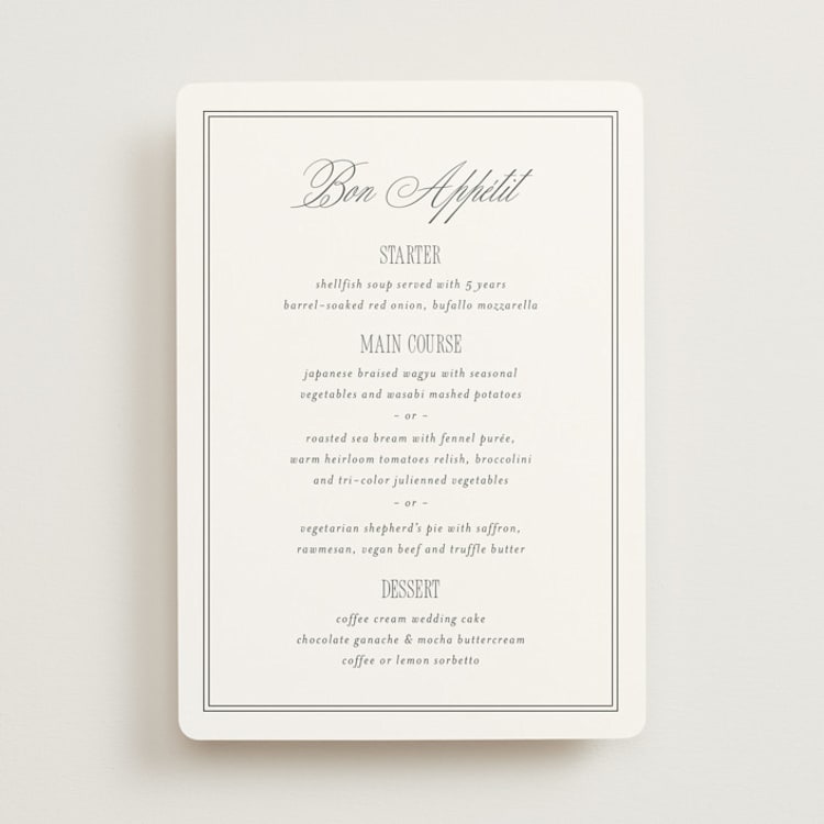 "ris al’amande" - Menus in Sugar by chocomocacino - Front
