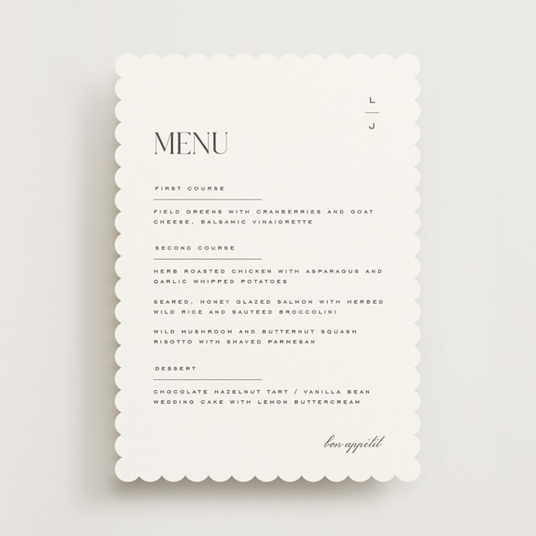 "Clarity" - Menus in Diamond by Heather Cairl - Front