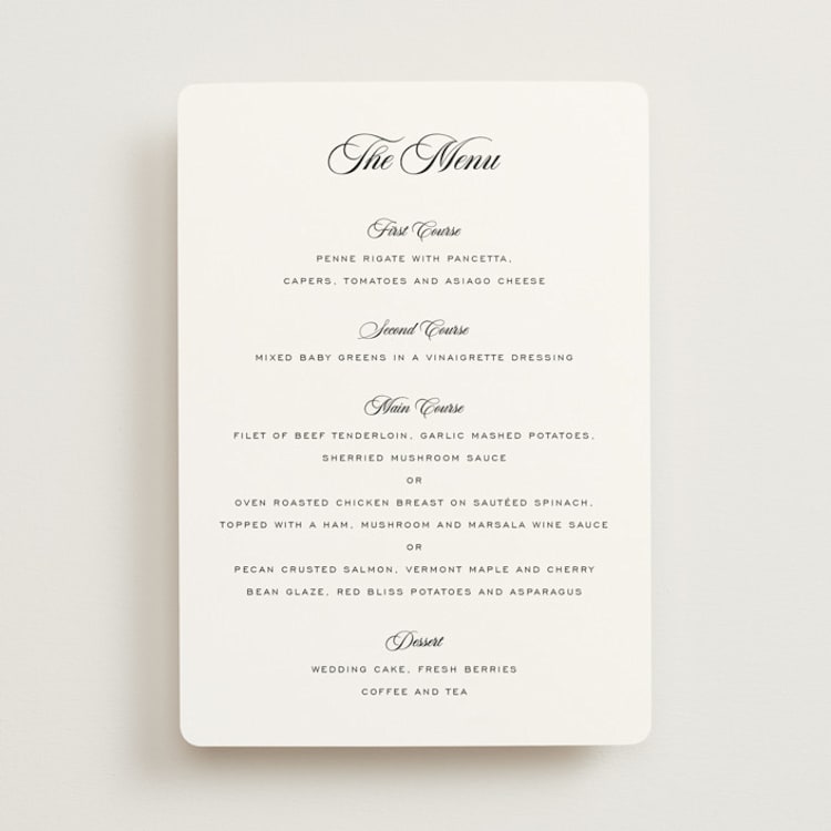 "Modern Romance" - Menus in Obsidian by Jennifer Postorino - Front