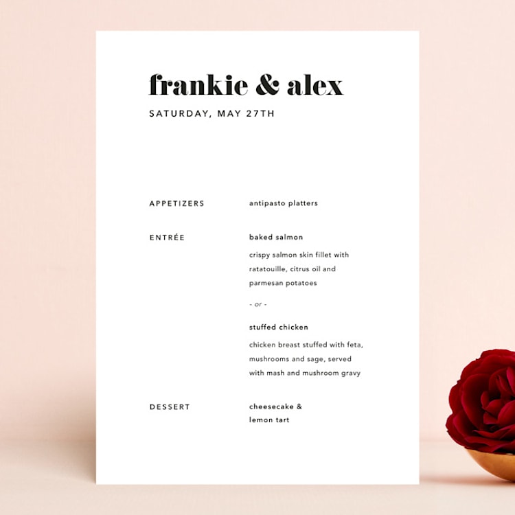 "Letters" - Menus in Silk by JoAnn Jinks - Front