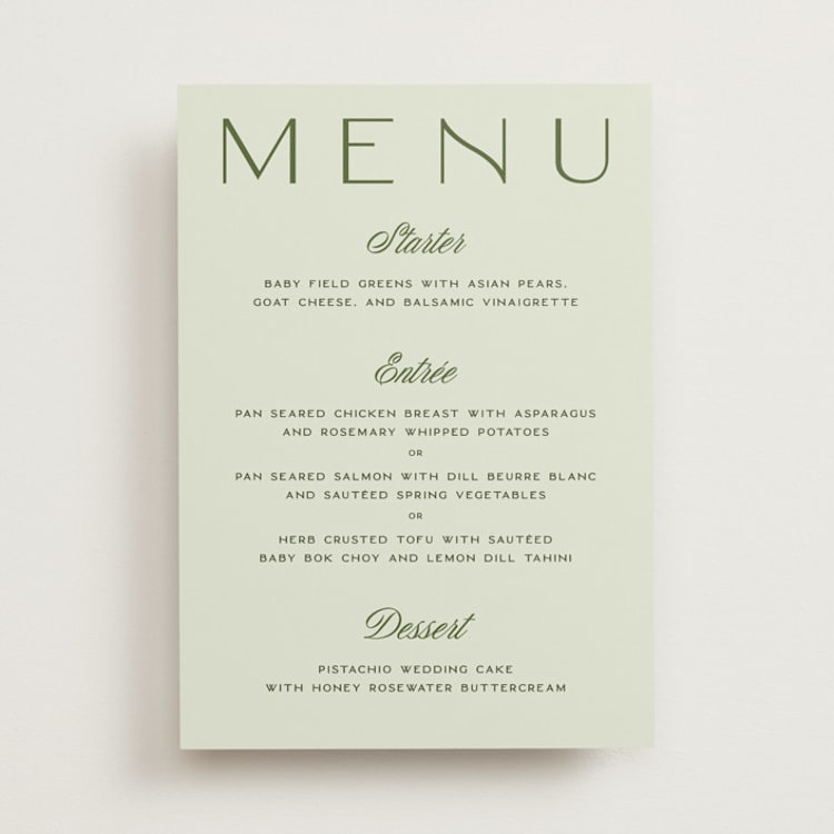 "Swoon" - Menus in Lemongrass by Sam Dubeau - Front