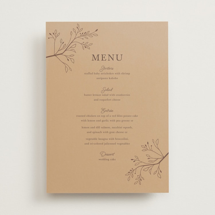 "Disney Storybook" - Menus in Autumn by Morgan Ramberg - Front