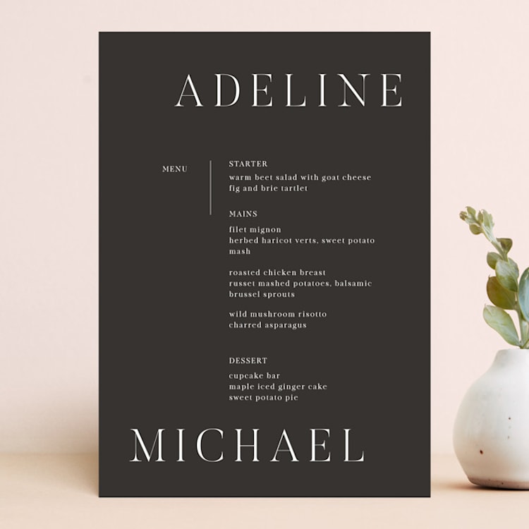 "Around the Way" - Menus in Slate by That Girl Press - Front