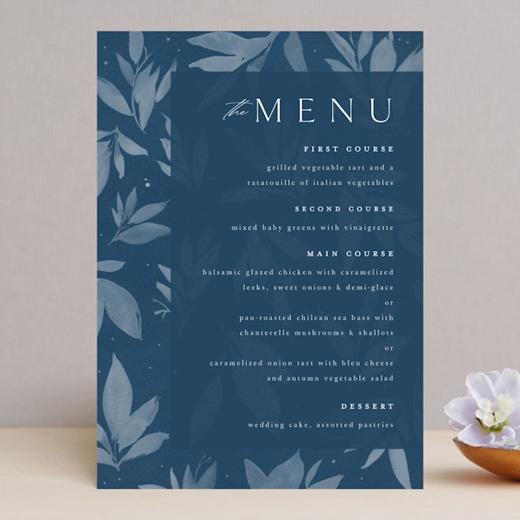 "Linen" - Menus in Midnight by Ashley Rosenbaum - Front