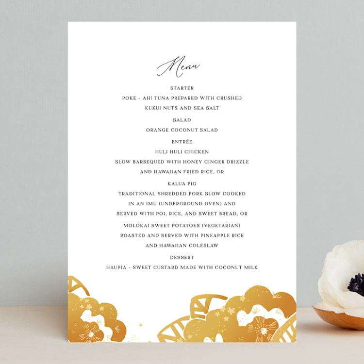 "Sparks" - Menus in Sunshine by Corie Page - Front