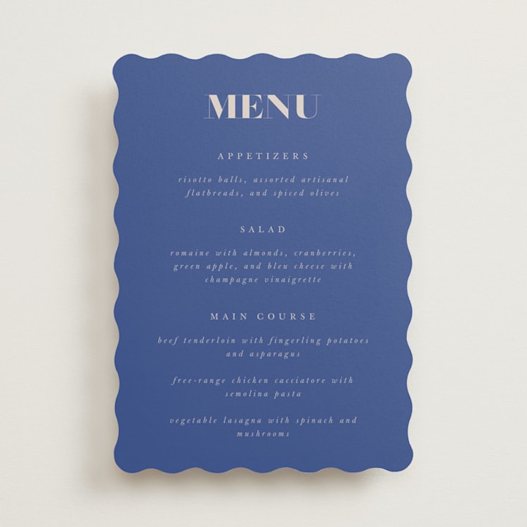 "Centro" - Menus in Marseille Bleu by Up Up Creative - Front