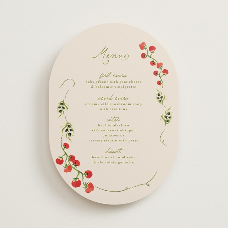 "Sun Dried Tomatoes" - Menus in Tomato by Tamara Hilje - Front