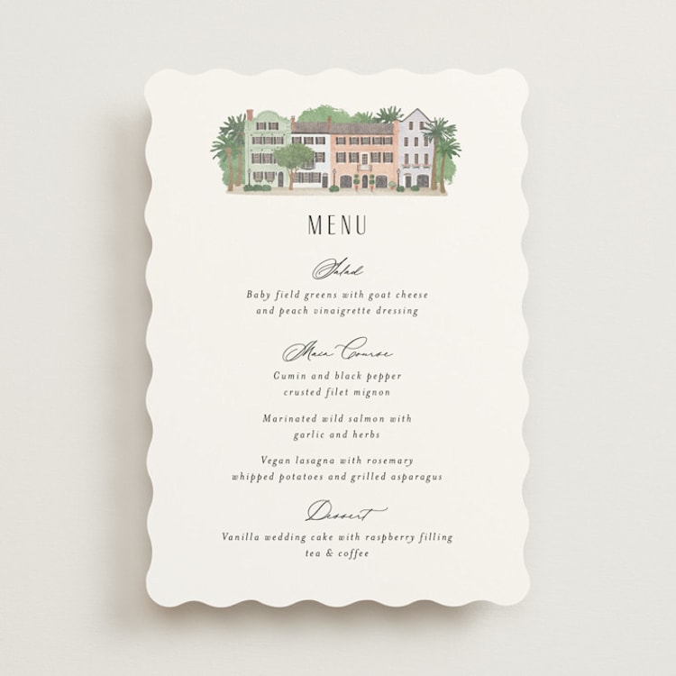 "East Bay street" - Menus in Lily by Jennifer Wick - Front
