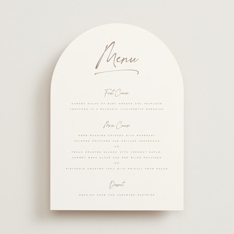"Full Photo" - Menus in Chiffon by Orasie - Front