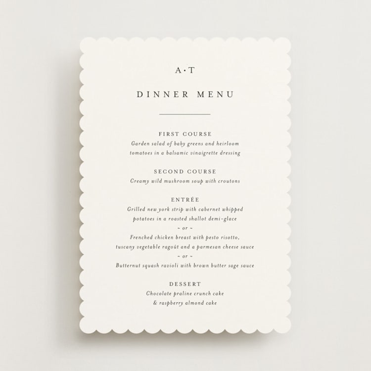 "Cedar creek" - Menus in Cotton by Stacey Meacham - Front