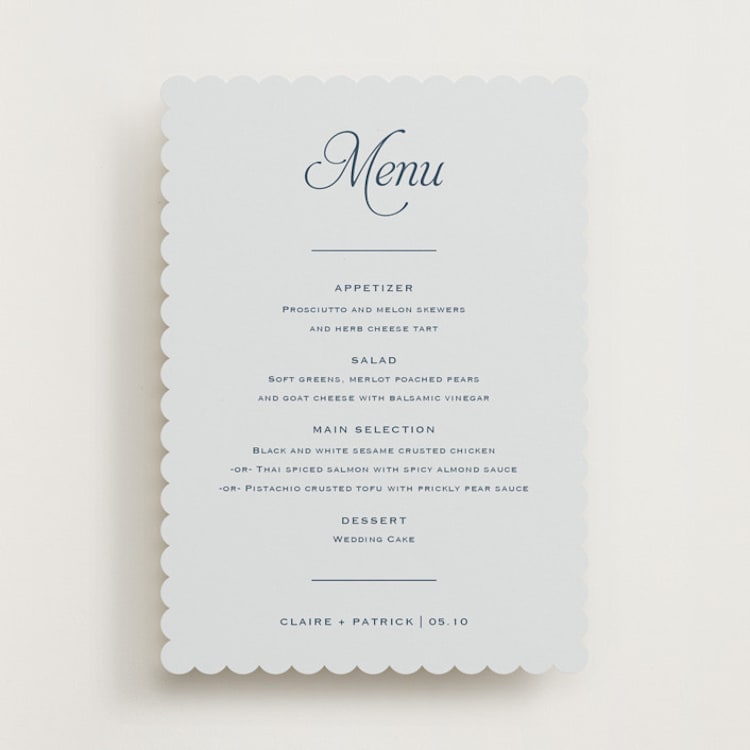 "Modernne" - Menus in Powder by Carolyn MacLaren - Front