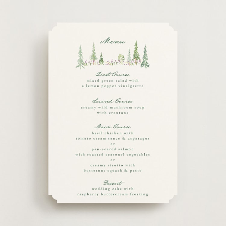 "Plain Air" - Menus in Meadow by Petra Kern - Front