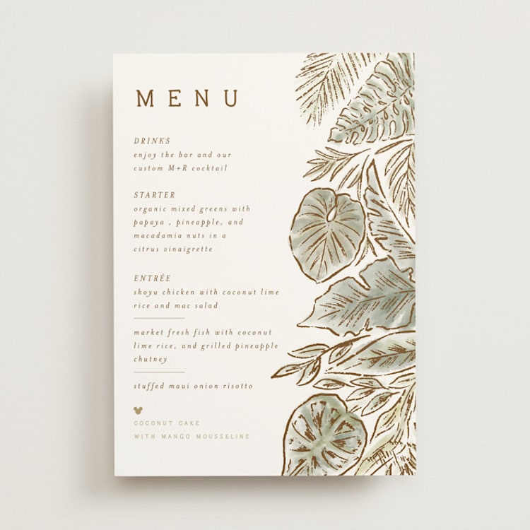 "Disney's Mickey Mouse Tropical Frame" - Menus in Earth by Shiny Penny Studio - Front