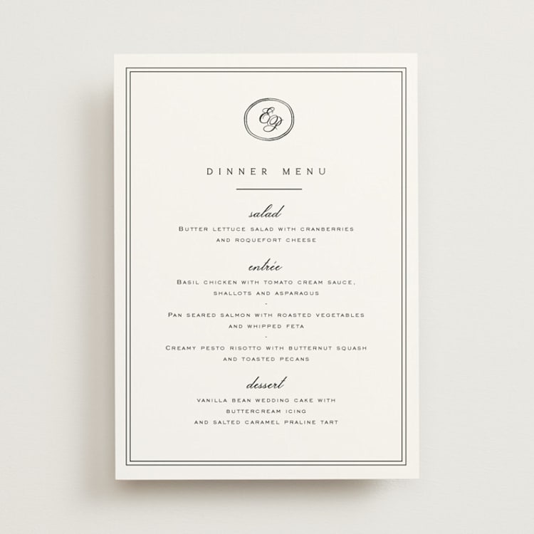 "Aspen Knoll" - Menus in Cotton by Amy Kross - Front