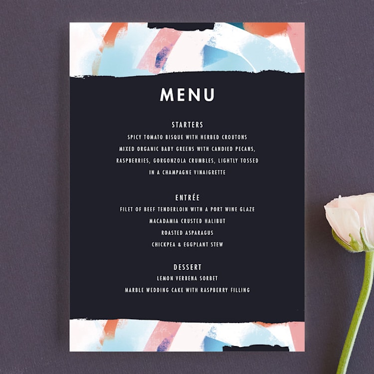 "Happy Day" - Menus in Carnival by Angela Marzuki - Front