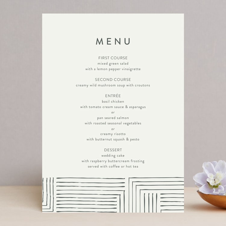 "Pattern Play" - Menus in Pebble by Anelle Mostert - Front