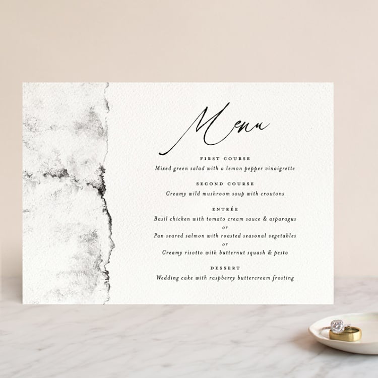 "Inky" - Menus in Ink by Pink House Press - Front
