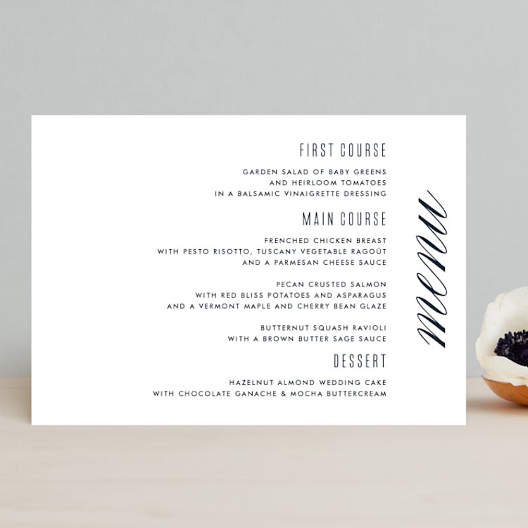 "Swoop" - Menus in Midnight by Jen Banks - Front