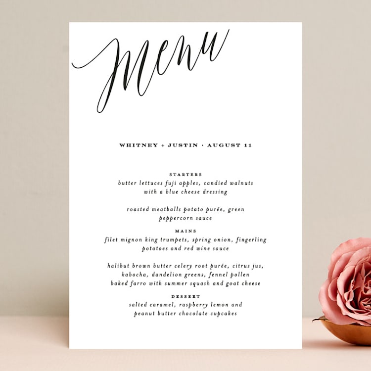 "Signed" - Menus in Pearl by Roxy Cervantes - Front