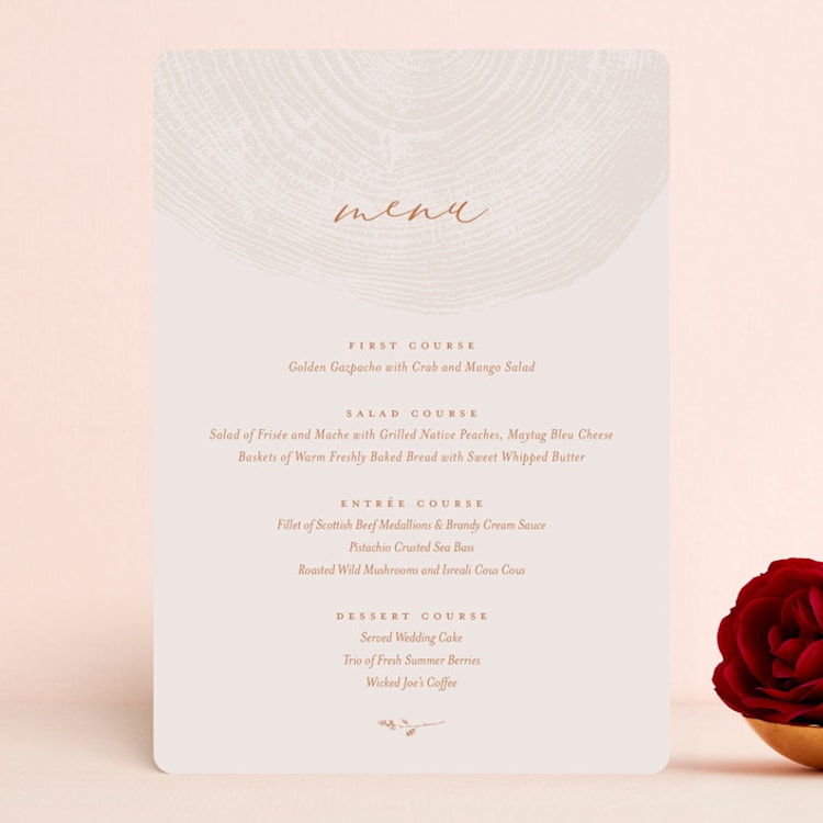 "a hundred years" - Menus in Burnt Umber by Robin Ott - Front