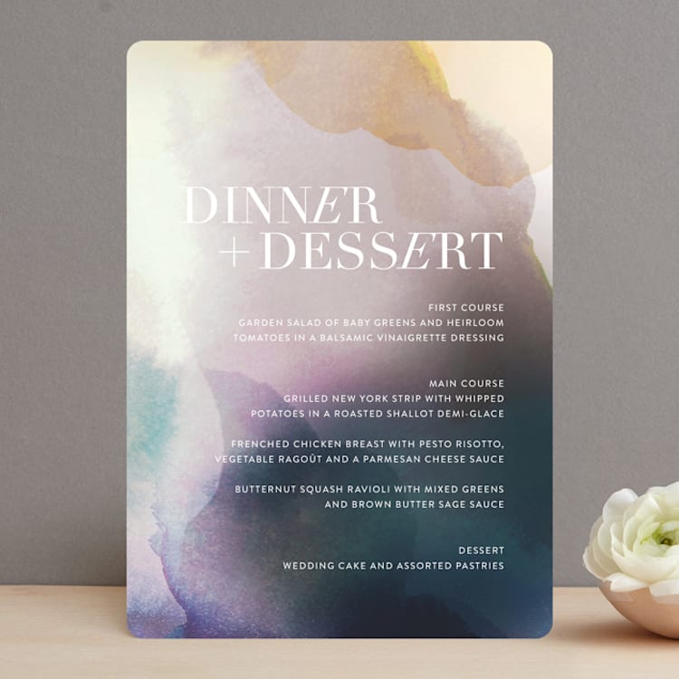 "Raptured" - Menus in Amethyst by Design Lotus - Front