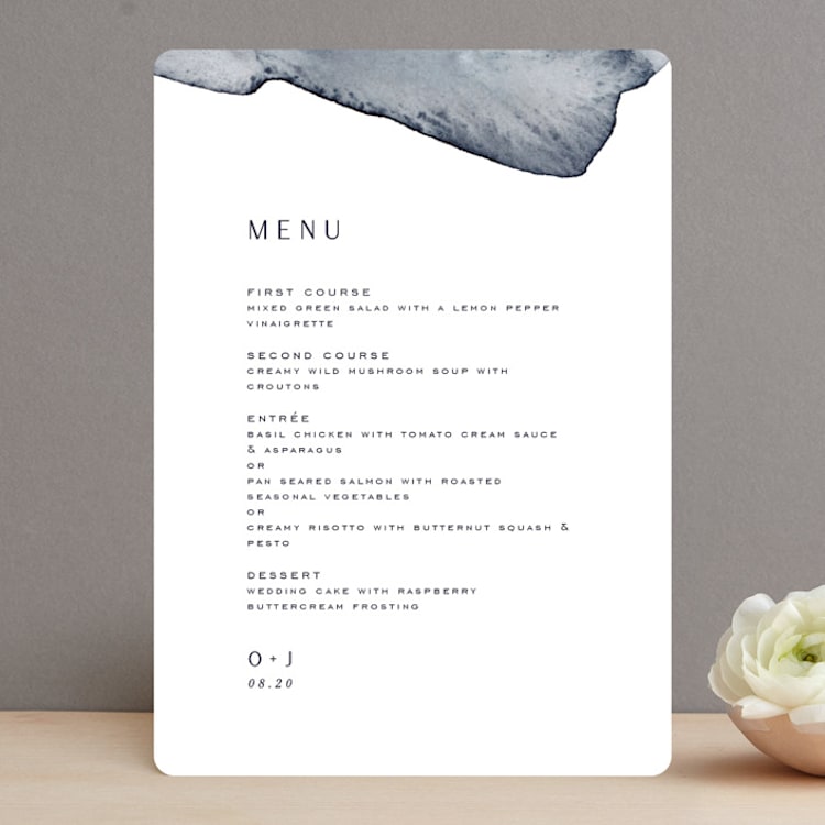 "Blueridge" - Menus in Ocean by Leah Bisch - Front