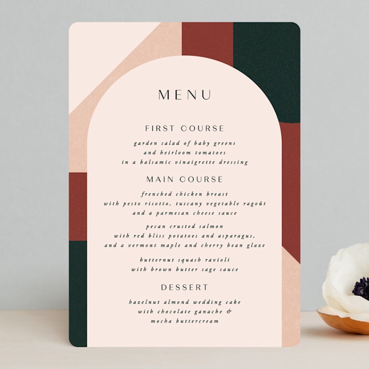 "archway" - Menus in Forest by Jen Banks - Front