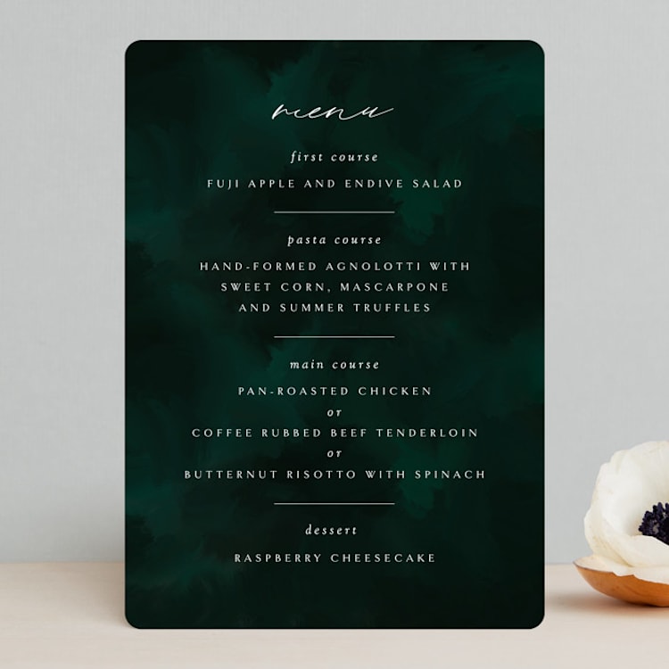 "emerald" - Menus in Emerald by Andrea Cernin - Front