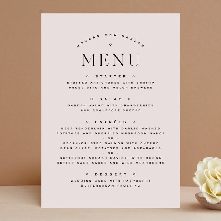 "Coco" - Menus in Linen by Carly Reed Walker - Front