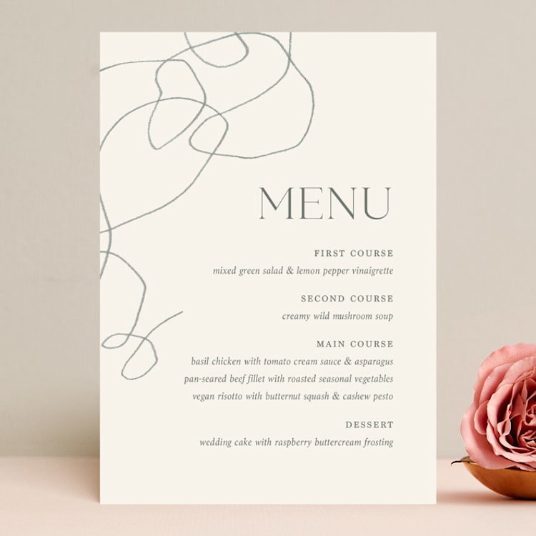 "Blue Jean Baby" - Menus in Ocean by Chelsea Petaja - Front