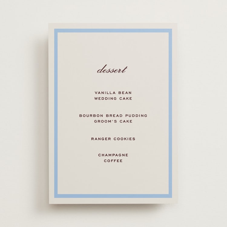 "Montauk" - Menu Signs in Sky by Megan Davis - Front