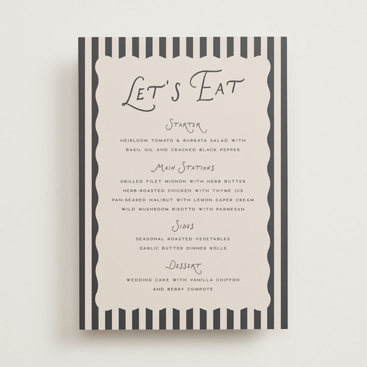 "Lovers" - Menu Signs in Shadow by Pixel and Hank - Front