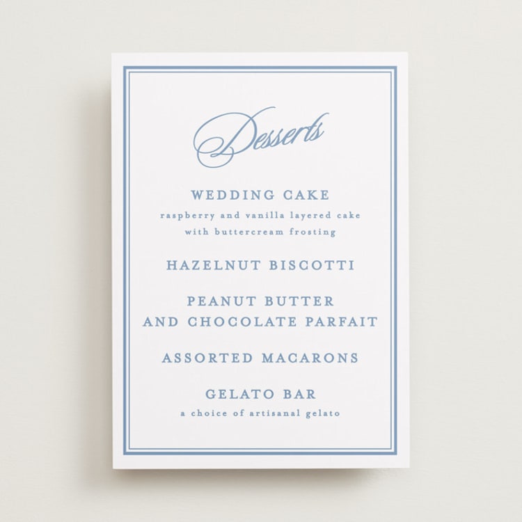 "POSH" - Menu Signs in Ocean by Creo Study - Front