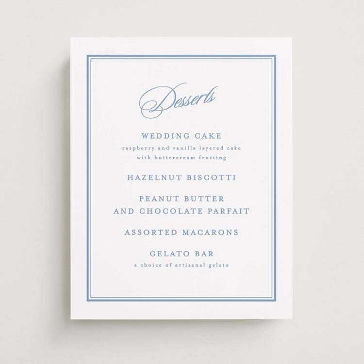 "POSH" - Menu Signs in Ocean by Creo Study - Front