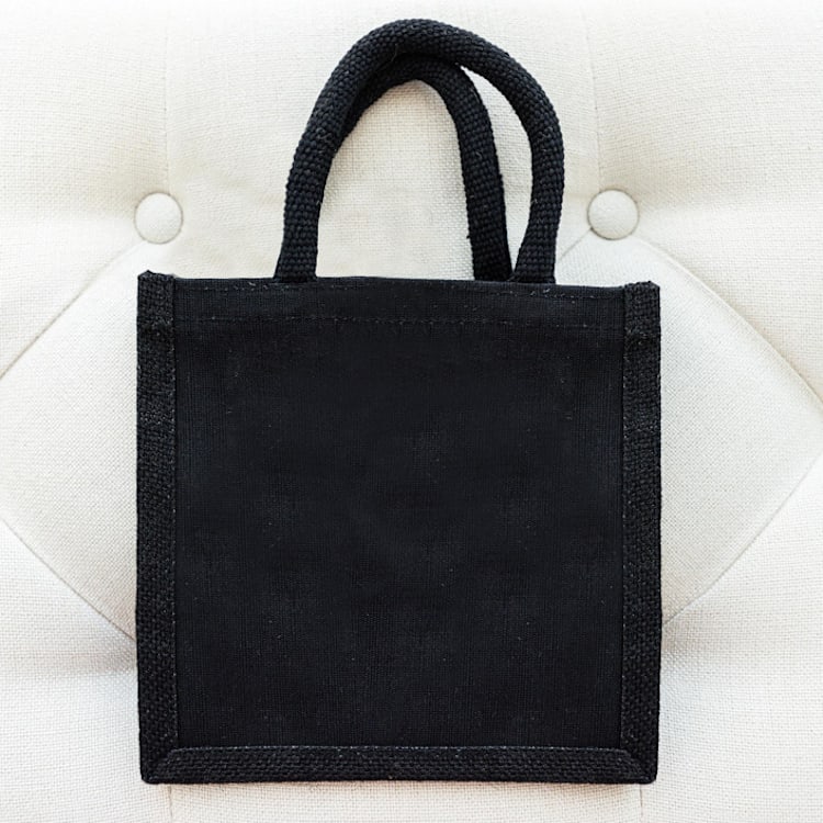 "10 SMALL Wedding Favor Bags - Black" - Favor Bags in black by Veronica Esquino